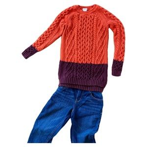 JCrew crewcuts size 10 girls cable knit sweater